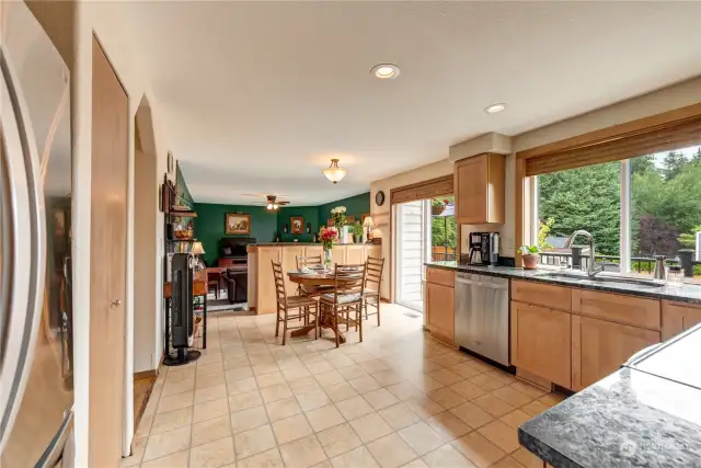 Kitchen & family room