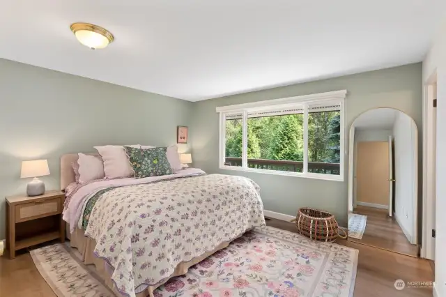 Primary bedroom on the main floor.