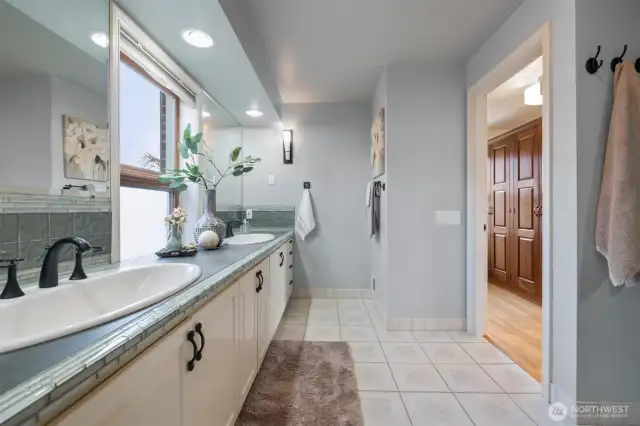 Primary full bathroom with Heated floors