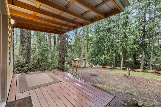 Plenty of room to park your RV and enjoy this newer, well built insulated shed
