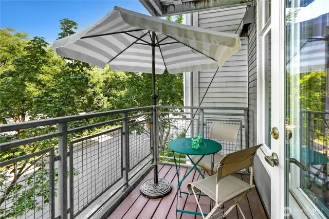Spacious balcony