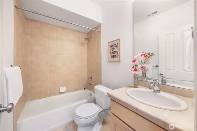 Full bath on lower level