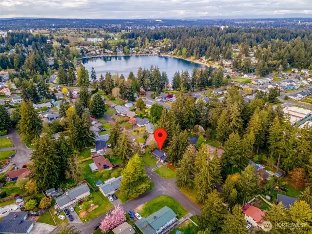 Just minutes from water sport activities.