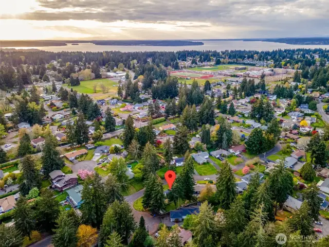 The desirable Three Views West neighborhood.