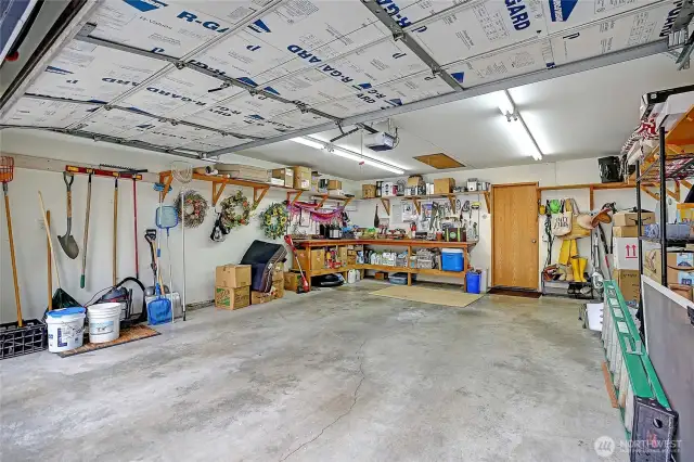 Finished, Insulated Garage w/ Attic Storage and NO STEP, Level Entry to Home~