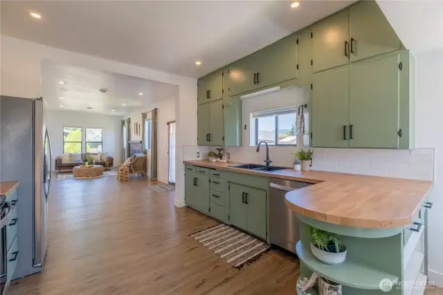 Another view of the kitchen