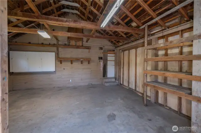 Inside of the garage