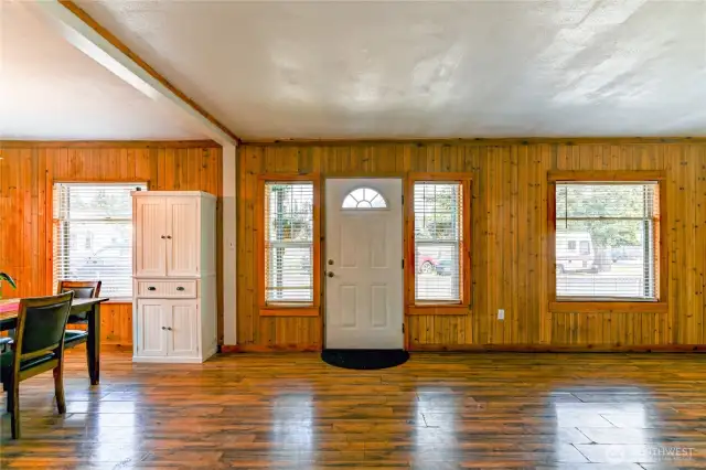 The windows provide wonderful natural light.