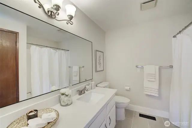 Totally refreshed upper floor shared bathroom