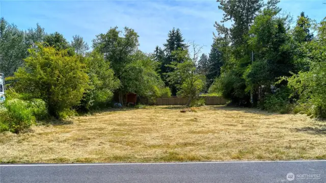 Sunny level lot.