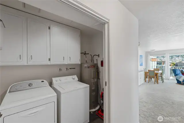 The Utility room is conveniently located just across from the Primary Bedroom.