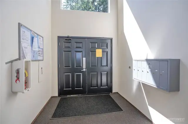 Entryway to the building.