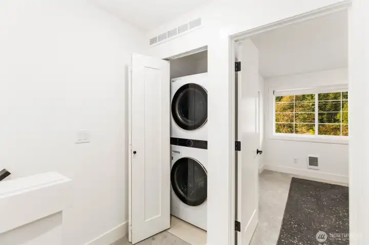 laundry upstairs