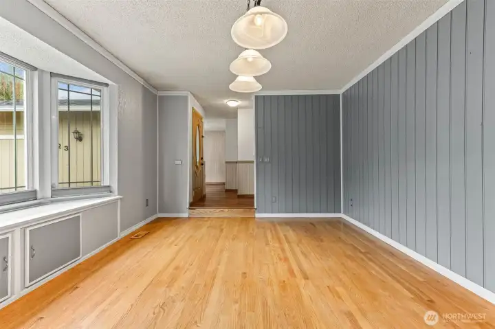 Front Living Room with hardwood floor