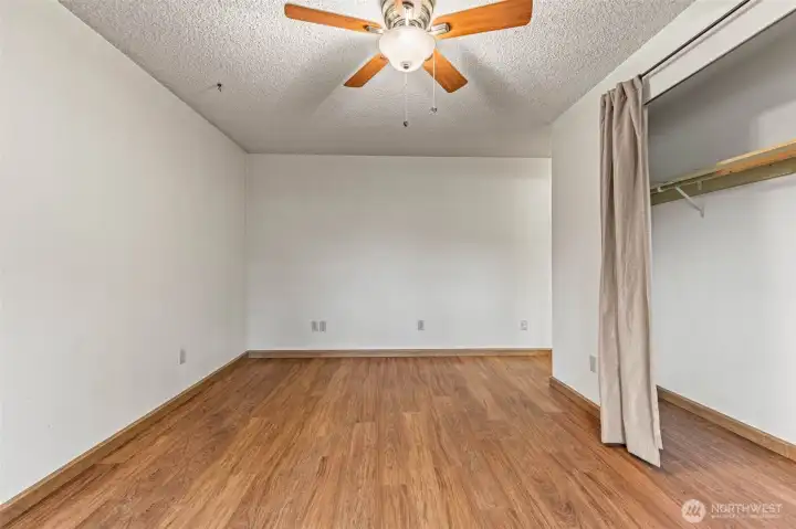 Primary Bedroom with ceiling fan