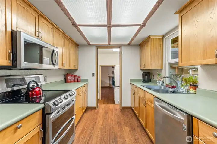 Heading to laundry room through kitchen