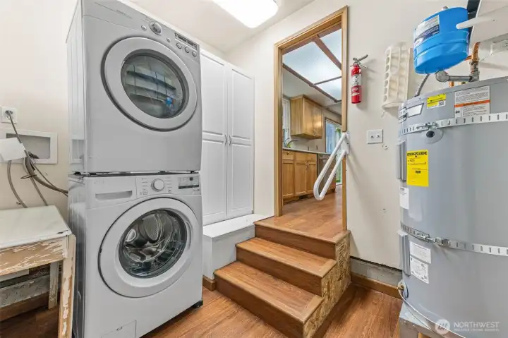 Laundry room and water heater
