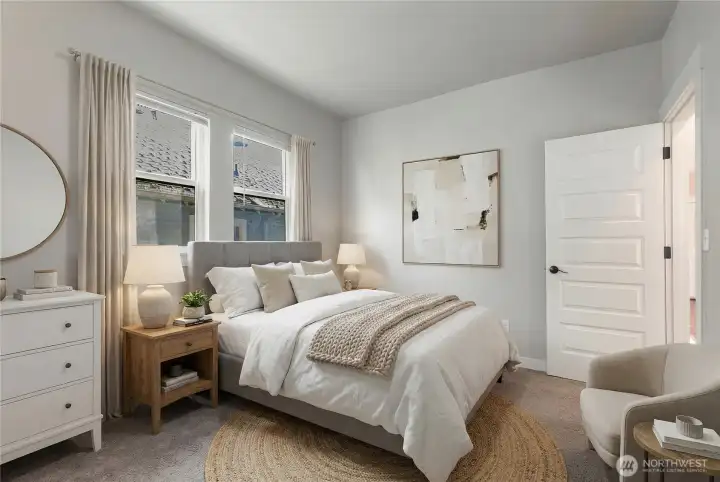 556 1/2: Bedroom 1 (virtually staged)