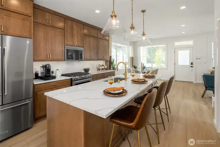 Full appliance package is included in this lovely home.