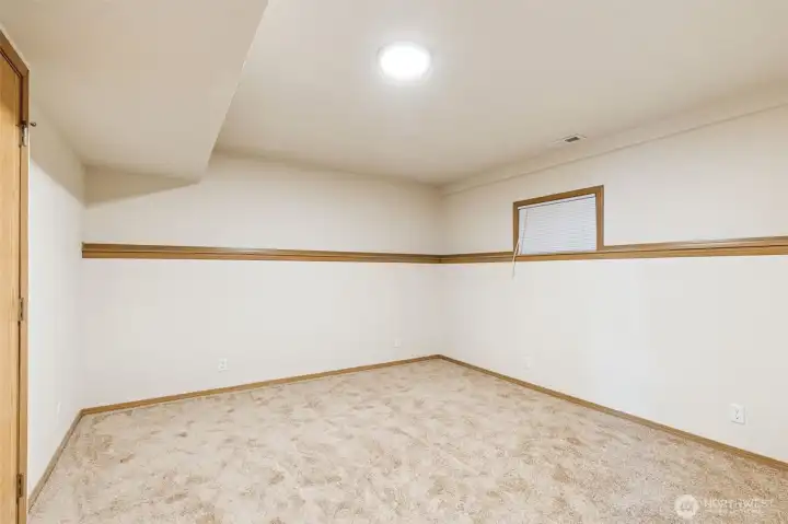 Lower level office or extra finished room.