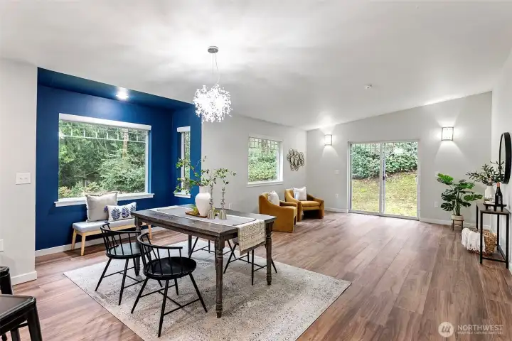 Open dining Space and second living space