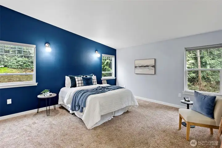 Primary Bedroom with ensuite and walk-in closet