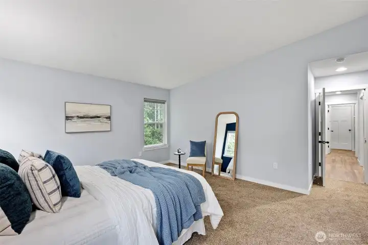 Primary Bedroom with ensuite and walk-in closet