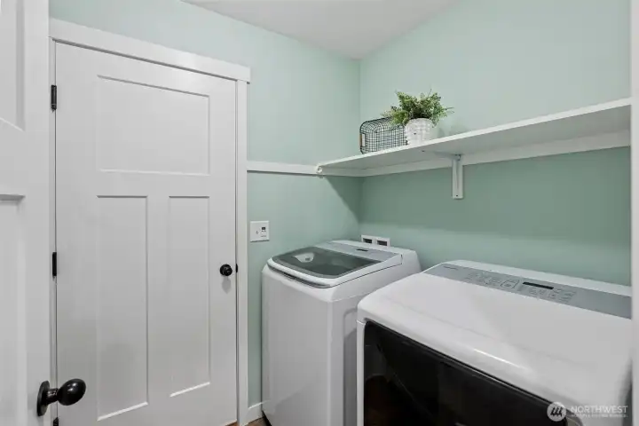 Laundry Room with access to the Garage