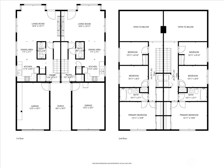 Both Units Floor Plans