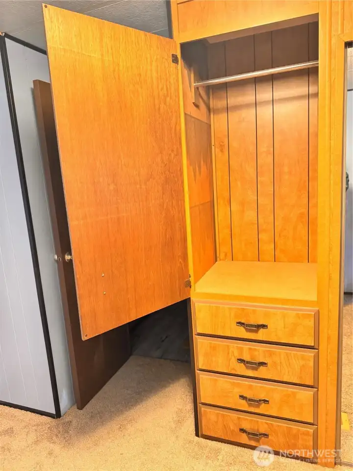 Storage in second bedroom