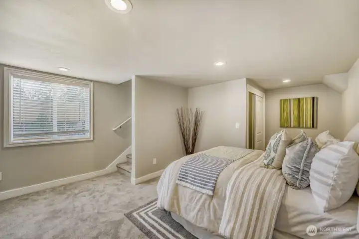 Downstairs bedroom or bonus area