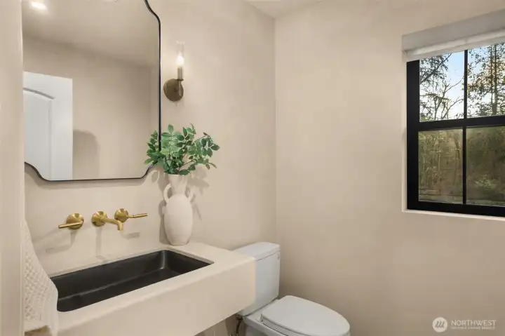 Main floor powder room