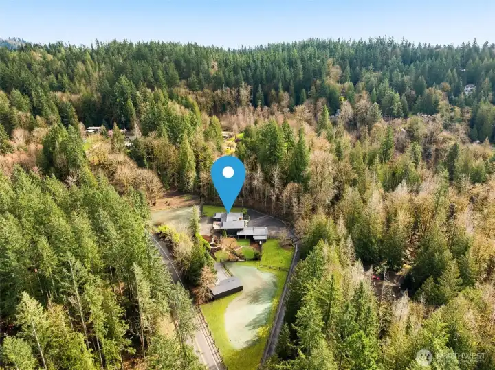 this exclusive custom estate offers privacy just minutes from downtown Issaquah.