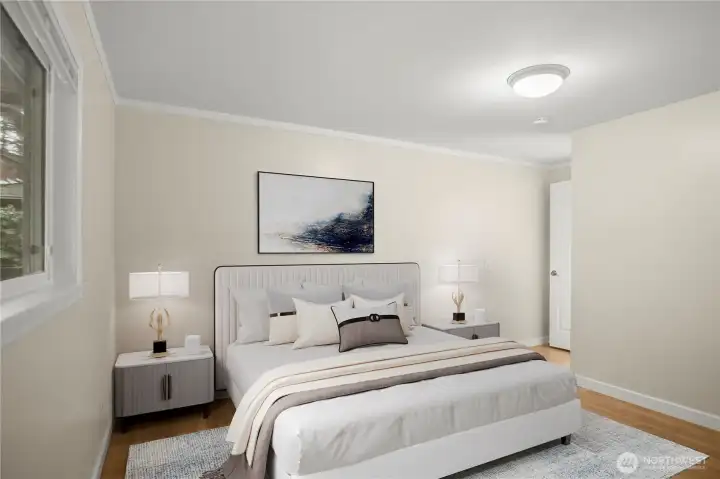 Stagged Master Bedroom