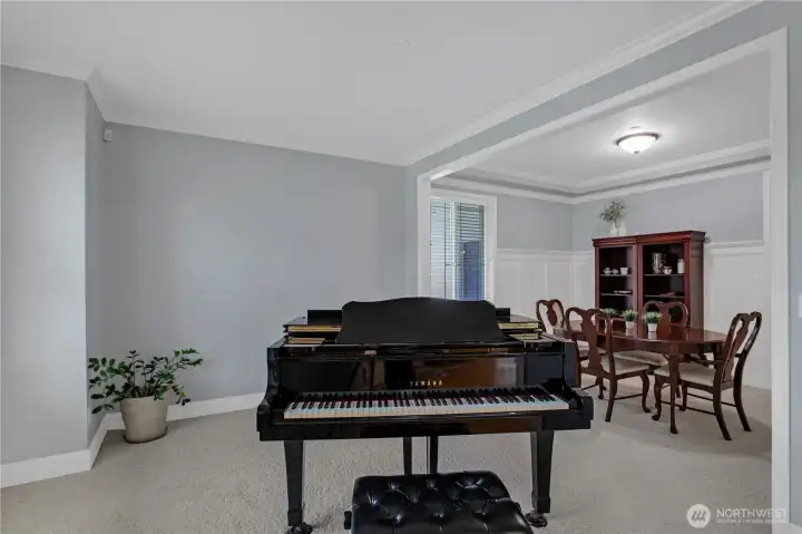room for a piano or sitting room