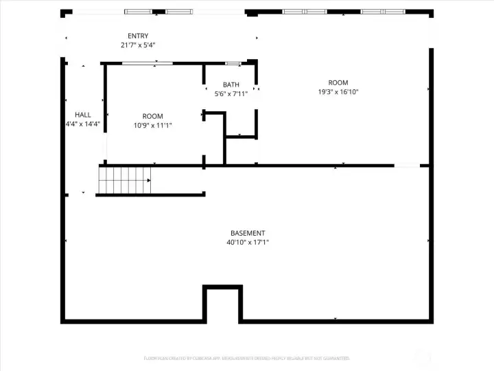Lower level Floor plan