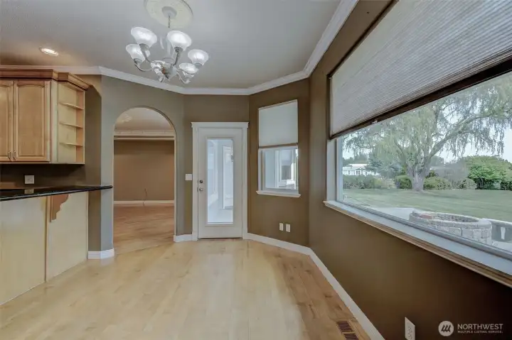 In Kitchen Dining Space w/ patio access