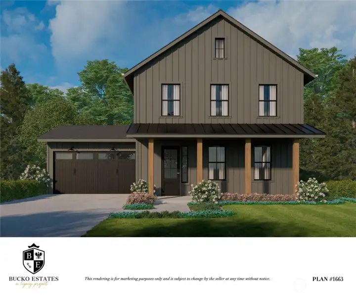 1663 Charlotte Rendering - Colors may differ. Buyer to verify info.