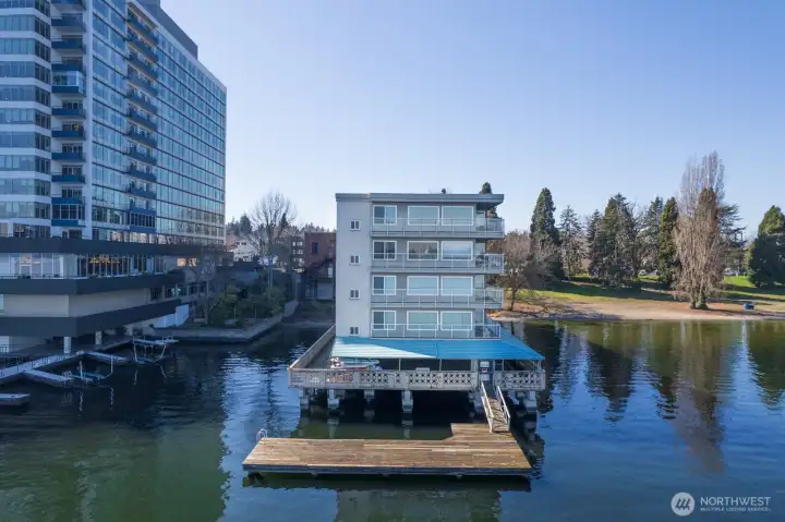 This private dock is perfect for launching a kayak, paddleboard or for lounging.