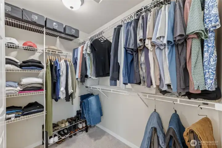 Good-sized walk-in closet off primary bath.