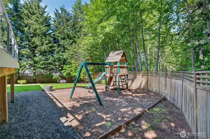 Play area ready to be enjoyed.