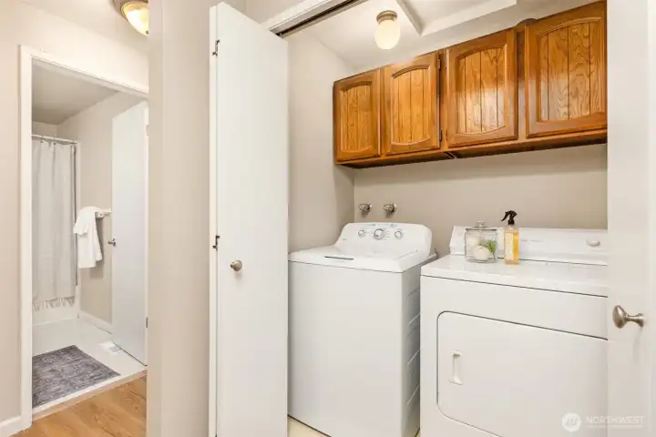Full sized washer and dryer