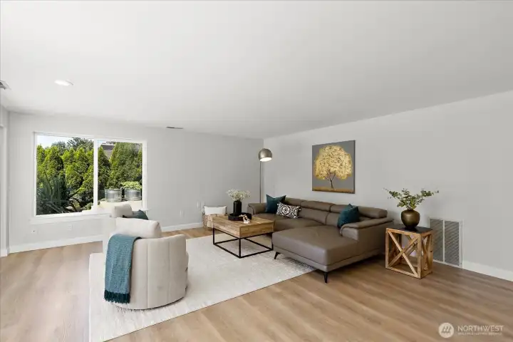 Downstairs living room/rec room Downstairs living room/rec room