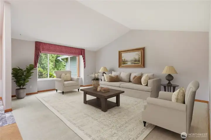 Formal Living Virtually Staged