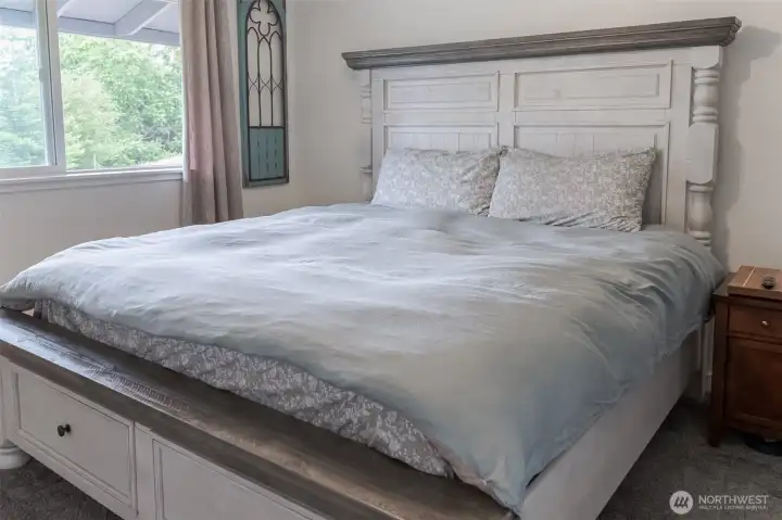 you can sip your morning cup while looking out at Totten Inlet from this main floor bedroom you can sip your morning cup while looking out at Totten Inlet from this main floor bedroom
