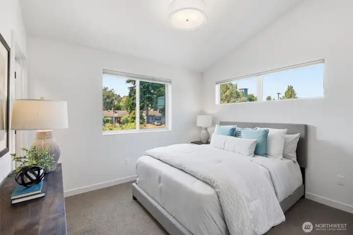 Primary Suite with walk-in closet and private bathroom. Primary Suite with walk-in closet and private bathroom.