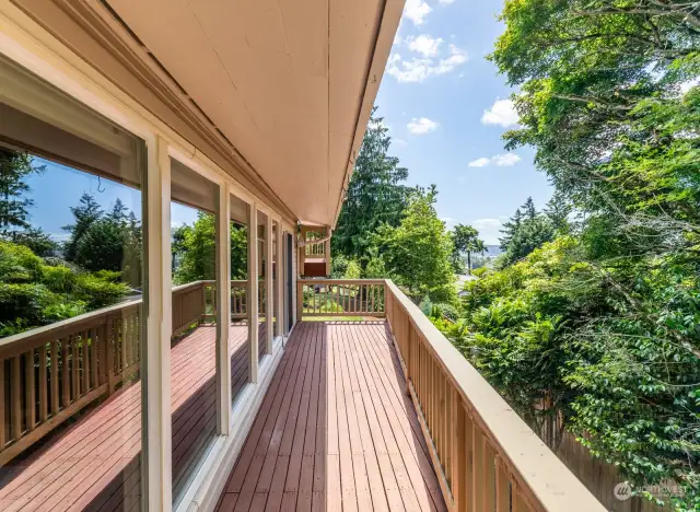 Balcony off the main floor living room