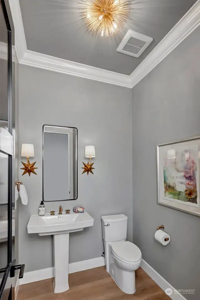 Main floor powder room