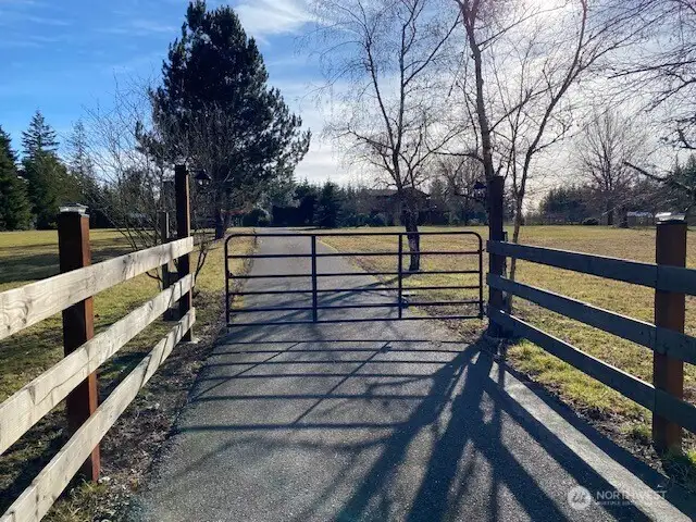 Gated Entry to paved driveway