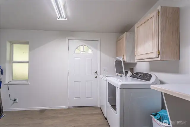 Laundry Room & access to porch